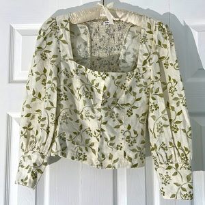 Reformation linen blouse
